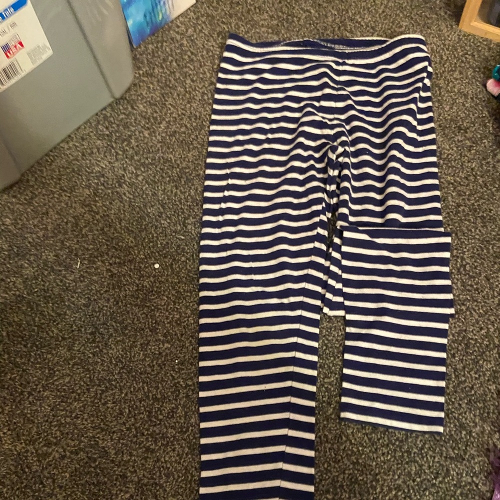 Old Navy Blue & White Striped Leggings !